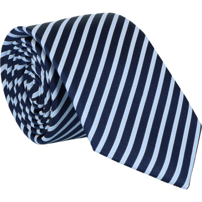 Willen Krawatte Bleu Stripe Satin